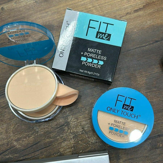 Fit Me Face Powder 2 in 1 - Matte Poreless Formula for All Skin Types -  Fit me