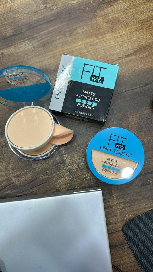 Fit Me Face Powder 2 in 1 - Matte Poreless Formula for All Skin Types -  Fit me
