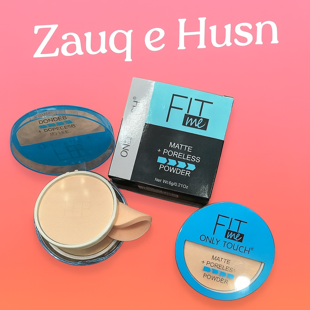 Fit Me Face Powder 2 in 1 - Matte Poreless Formula for All Skin Types -  Fit me