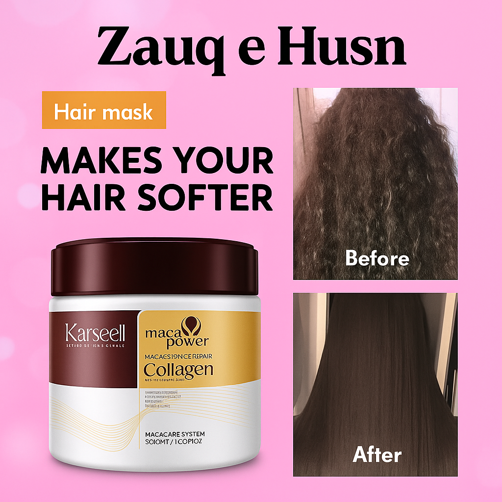 Karseell Collagen Hair Mask – 500ml | Intensive Repair Treatment for Dry & Damaged Hair