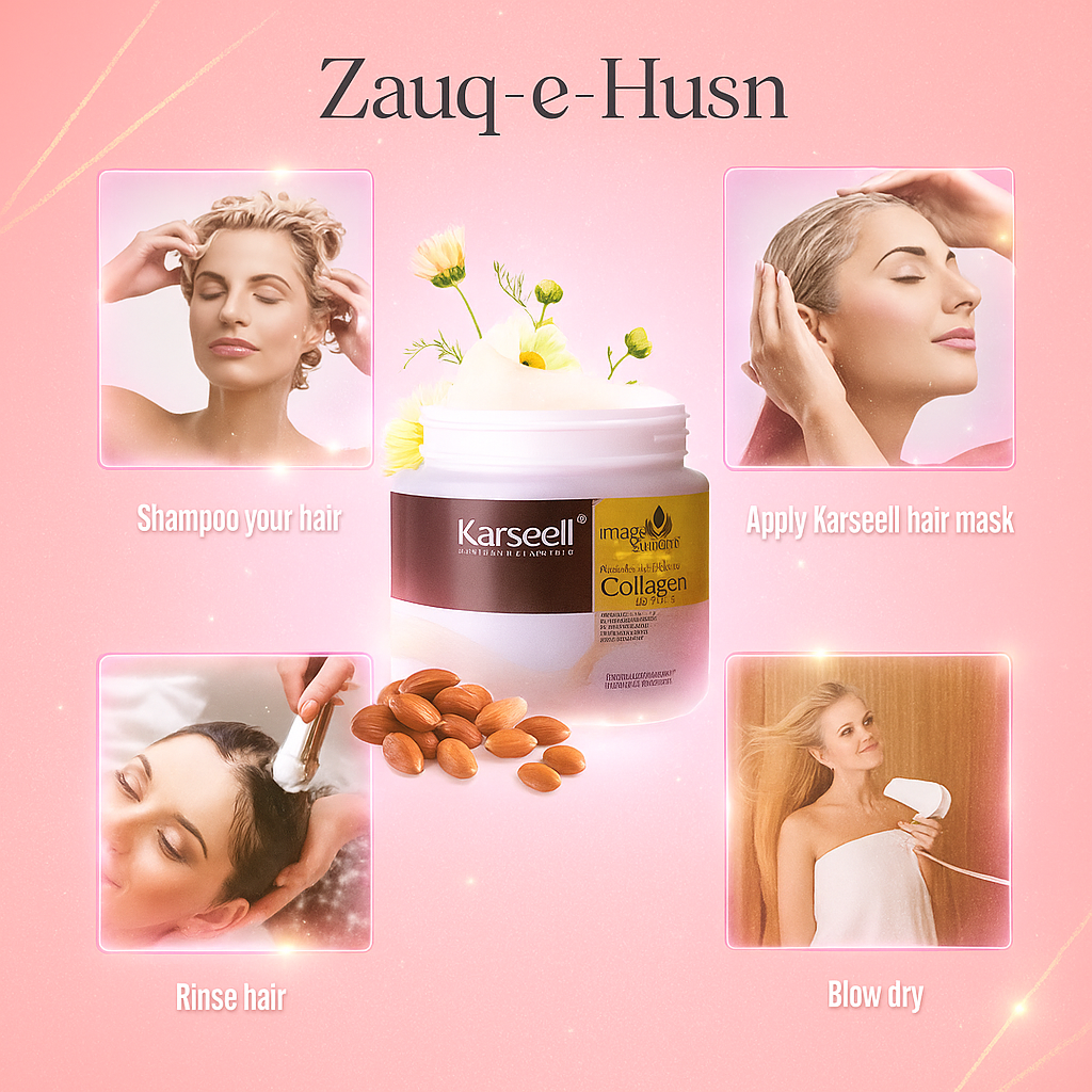 Karseell Collagen Hair Mask – 500ml | Intensive Repair Treatment for Dry & Damaged Hair