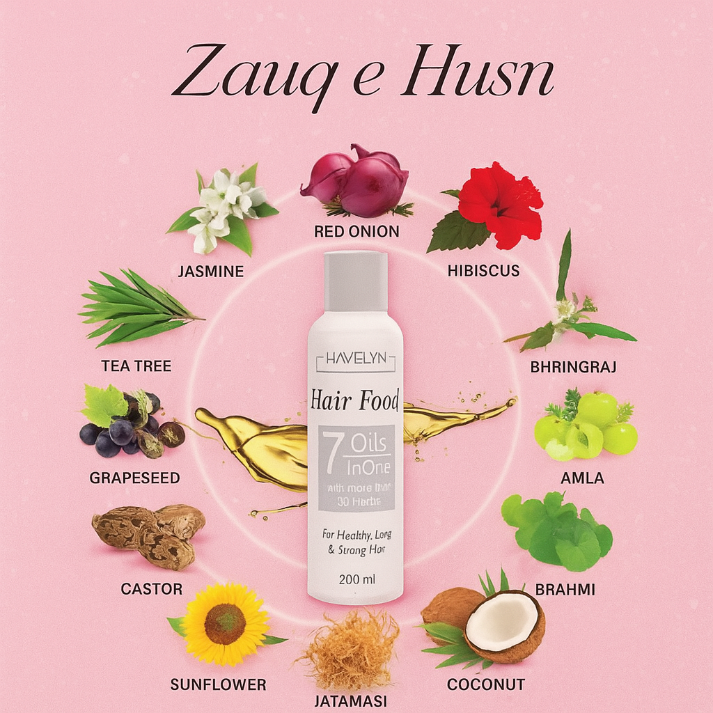 7 in 1 Hair Food Oil – Nourishing Blend for Hair Growth & Scalp Care