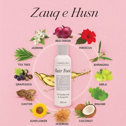 7 in 1 Hair Food Oil – Nourishing Blend for Hair Growth & Scalp Care