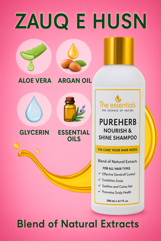 Pure Herb Nourish and Shine Shampoo – Frizz Control & Nourishment for All Hair Types – 200ml
