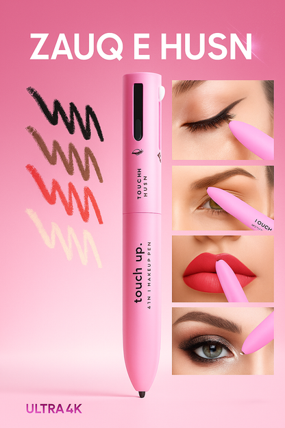 Touch Up 4-in-1 Makeup Pen | Eye Liner, Brow Liner, Lip Liner & Highlighter
