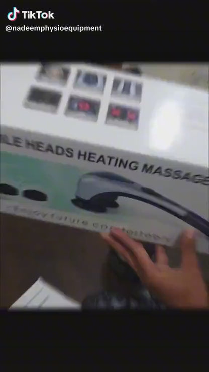 Double Head Full Body Massager Machine | Variable Speed Far Infrared | Electric Facial & Deep Tissue Massage Stick | Pain Relief Hammer