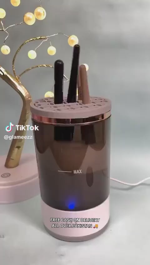 Electric Makeup Brush Cleaner | Automatic Makeup Brush Holder Cleaner Machine