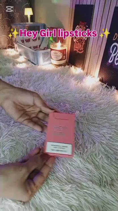 4-in-1 Trending Lipstick Set – Cigarette-Shaped Matte Lipsticks, Long-lasting, Easy to Apply, Non-sticky & Fade-resistant Lip Gloss for Makeup Lovers - Hey Girl